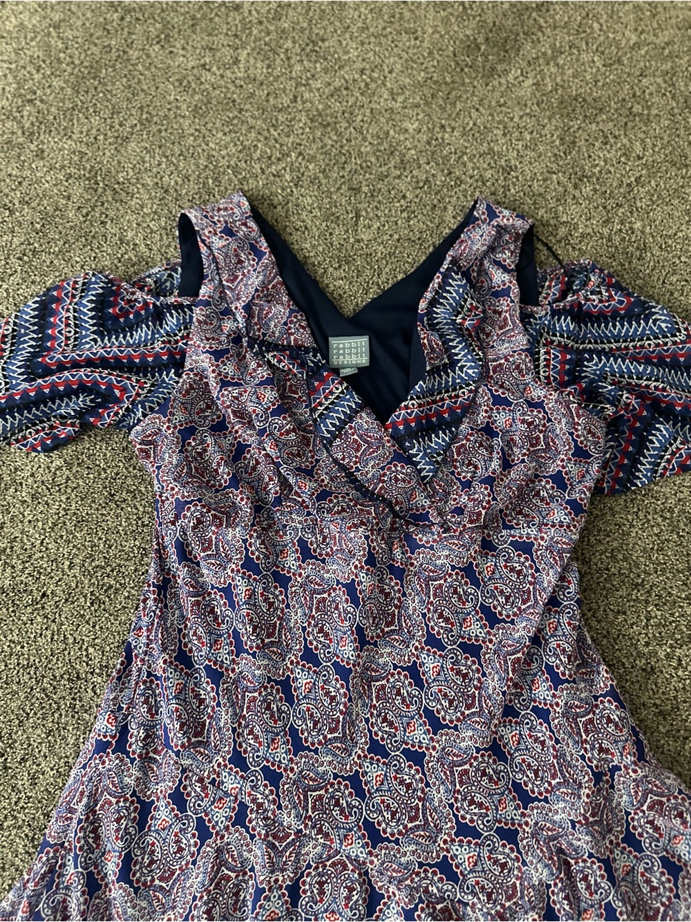 Rabbit Rabbit Rabbit Purple and Navy Maxi Dress - Picture 3 of 8